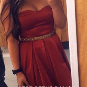 Beautiful red silk dress